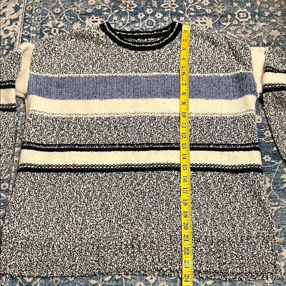 Vince Multicolor Pullover Striped Knit Modern Boho Sweater - Picture 9 of 9